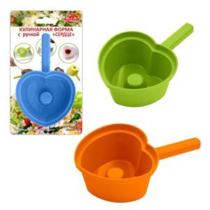 Cuchara Molde de Arroz PVC Color Surtido Forma Corazon