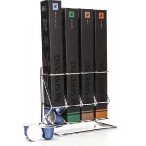 Portacapsula Alambre x40 Capsulas Acero Nespresso