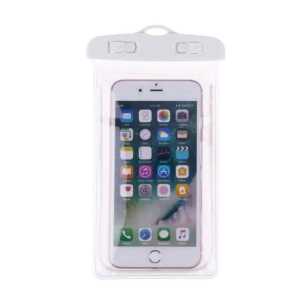 Funda Hermetica Sumergible para Celular 21 cm x 10.5 cm Blanco