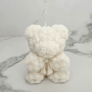 Vela Velon Aromatico de Cera de Soja Osito Blanco Aroma Jazmin