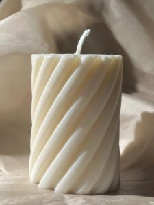 Vela Velon Aromatico de Cera de Soja Cilindro Espiral Aroma Jazmin