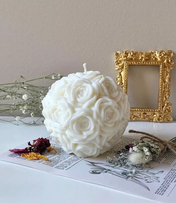 Vela Velon Aromatico de Cera de Soja Esfera Rosas Aroma Jazmin