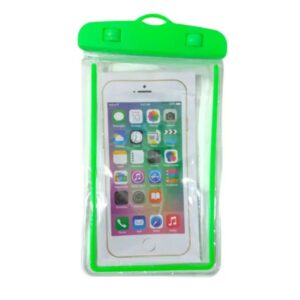 Funda Hermetica Sumergible para Celular 21 cm x 10.5 cm Verde