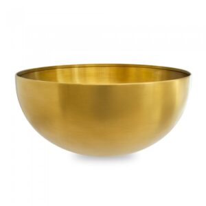 Bowl Ensaladera de Acero Dorado 20 cm