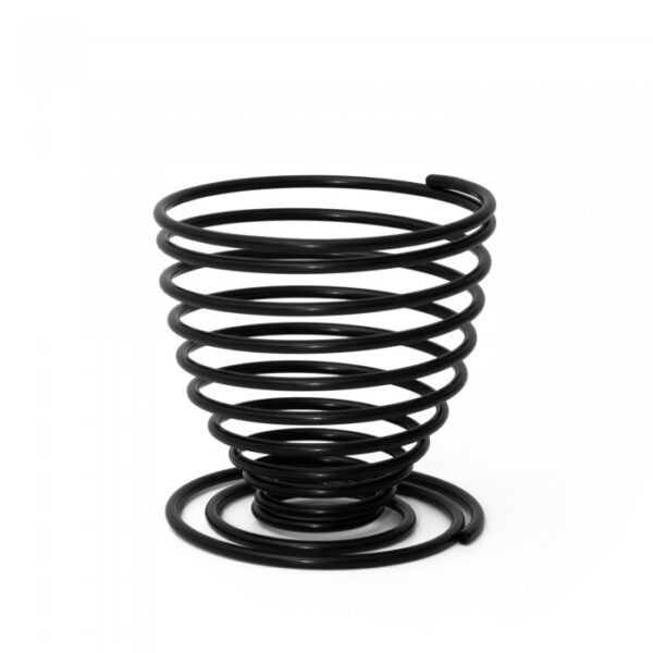 Porta Huevo Huevero Acero Inoxidable 5 cm x6 Negro