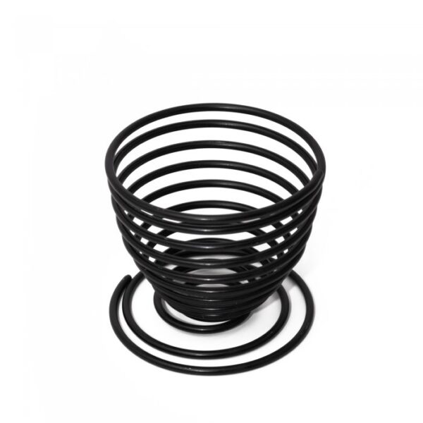 Porta Huevo Huevero Acero Inoxidable 5 cm x6 Negro - Image 2