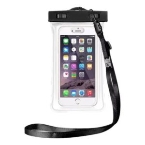 Funda Hermetica Sumergible para Celular 21 cm x 10.5 cm Negro