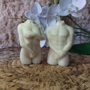 Set x2 Vela Velon Aromatico de Cera de Soja Pareja Jazmin