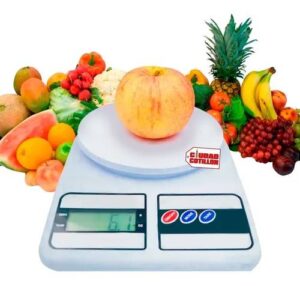 Balanza Digital de Cocina de Precision 1 gr a 10kg + 2 Pilas AAA