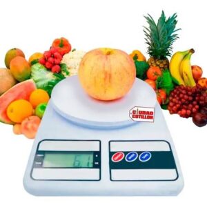Balanza Digital de Cocina de Precision 1 gr a 10kg + 2 Pilas AAA