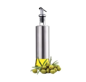 Aceitera Vinagrera Vidrio 300cc Con Pico Vertedor Y Tapa