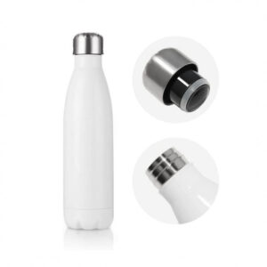 Botella Deportiva Termica 500 Ml Frio/calor Liso Blanco
