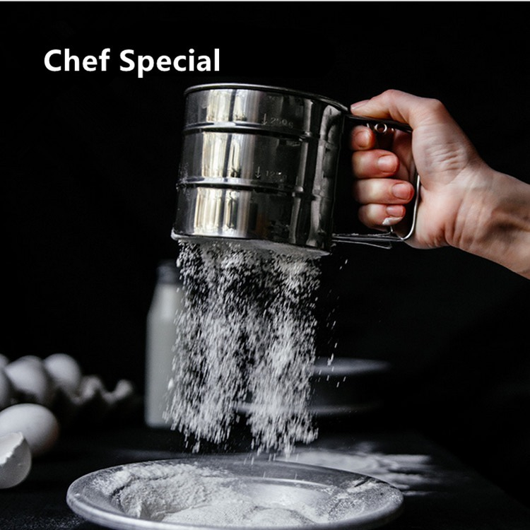 Tamizador Cernidor De Harina Acero Inoxidable Repostería