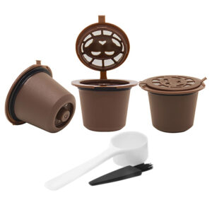 Capsulas de Cafe Recargables Ecologicas para Maquina Nesspreso x3