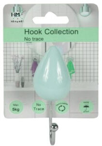 Ganchos Sopapa Forma Gota x2 Celeste