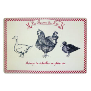 Individual Mantel x6 PVC 42 cm x 29 cm Dise?o Granja