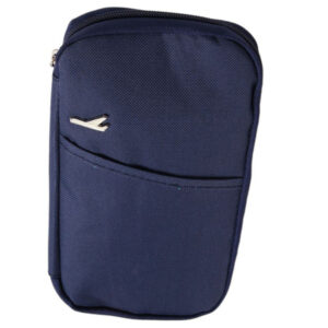 Porta Pasaporte Documento Viaje Azul