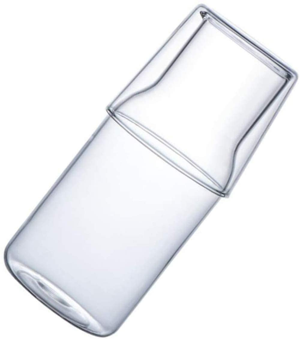 Jarra de vidrio 500 ml + Vaso de Noche