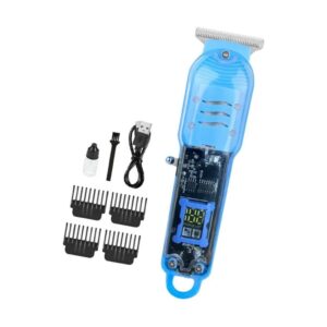 Cortadora de Pelo con Display Digital USB-C 4 Cortes Azul