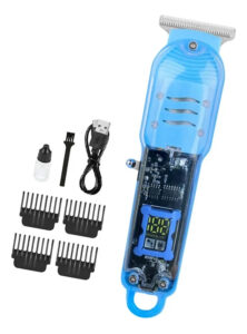 Cortadora de Pelo con Display Digital USB-C 4 Cortes Azul