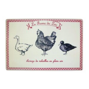 Individual Mantel x6 PVC 42 cm x 29 cm Diseño Granja