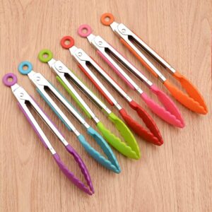 Pinza para Cocina Multiuso 30 cm Acero y PVC Color Surtido