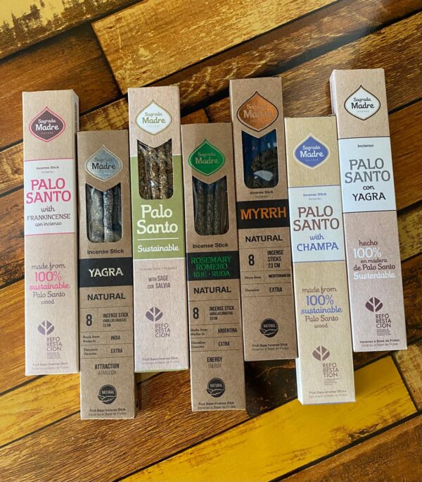 Sahumerio Palo Santo Myrrh Yagra Sagrada Madre