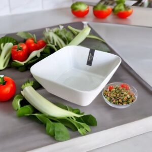 Bowl Ensaladera Ceramica Cuadrado 17 cm