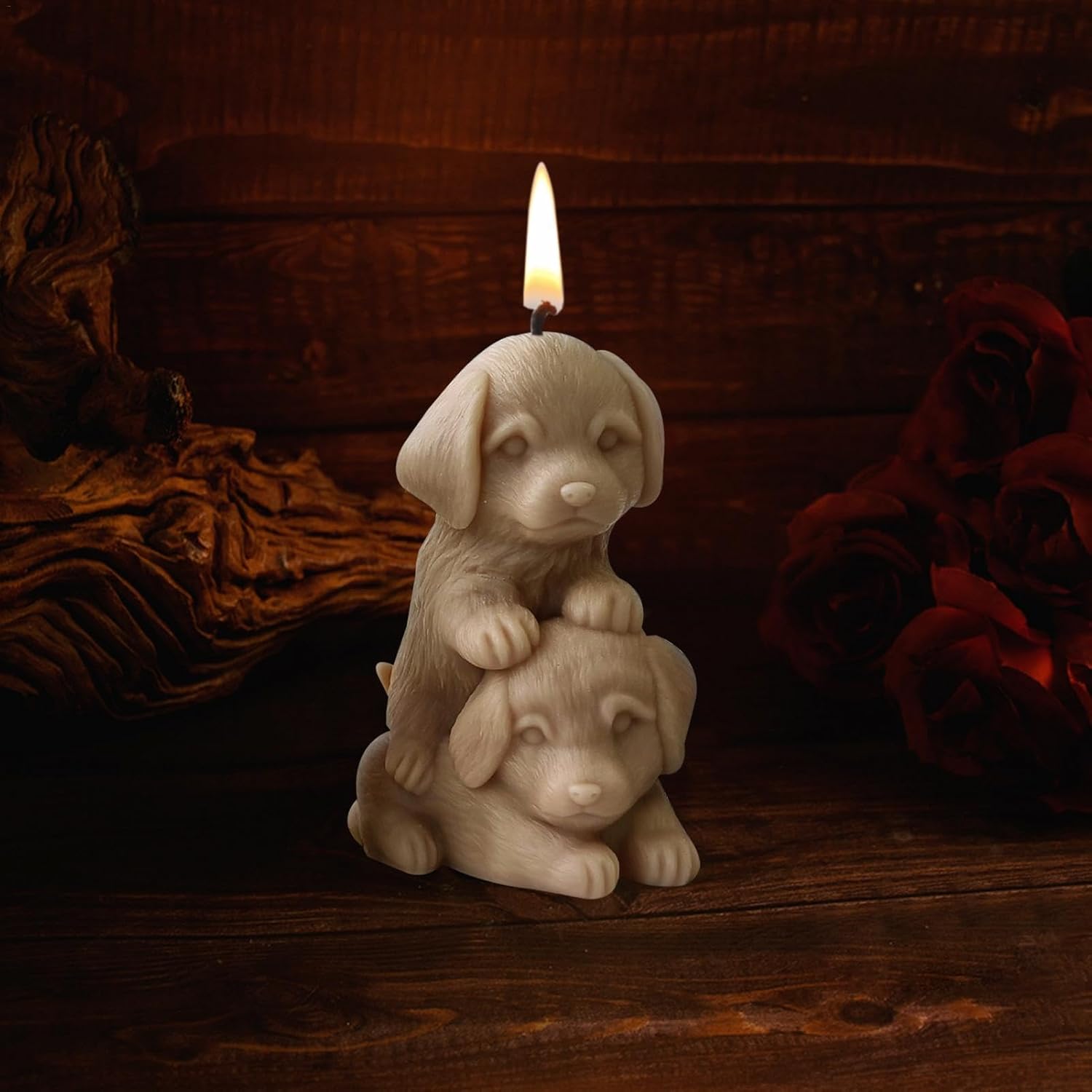 Vela Velon Aromatico de Cera de Soja Perritos Blanco Aroma Jazmin - Image 2