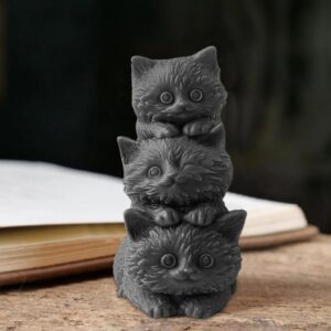 Vela Velon Aromatico de Cera de Soja Gatitos Gris Aroma Limon y Verbena