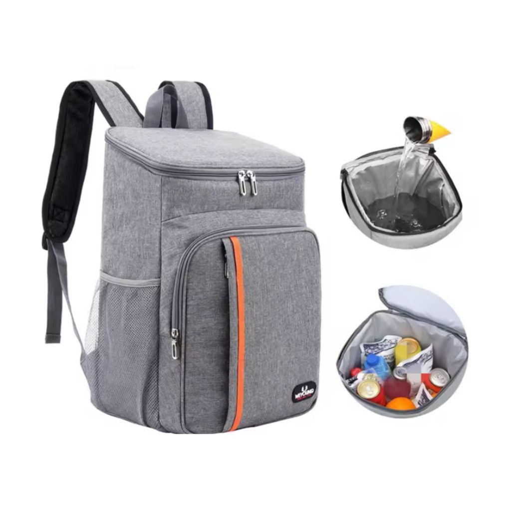 Mochila Termica Conservadora Camping Picnic 21 Lts Gris