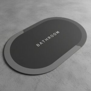 Alfombra de Baño Ovalada Antideslizante Bathroom