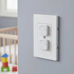 Set x12 Protector Tapa Enchufe Toma Corriente De Seguridad PVC